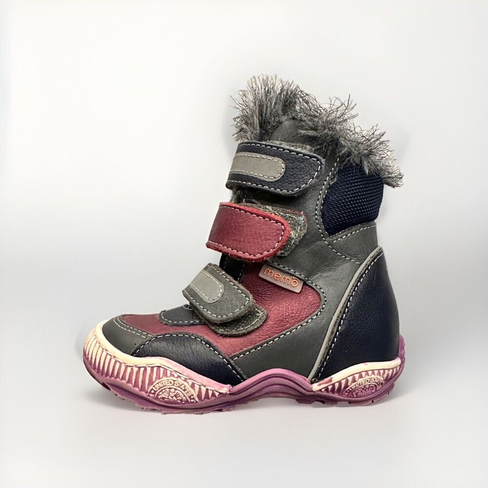 MEMO Orthopedic Colorado 3JB Winter Boot Snow Toddler Size 22 6.5 M US Toddler